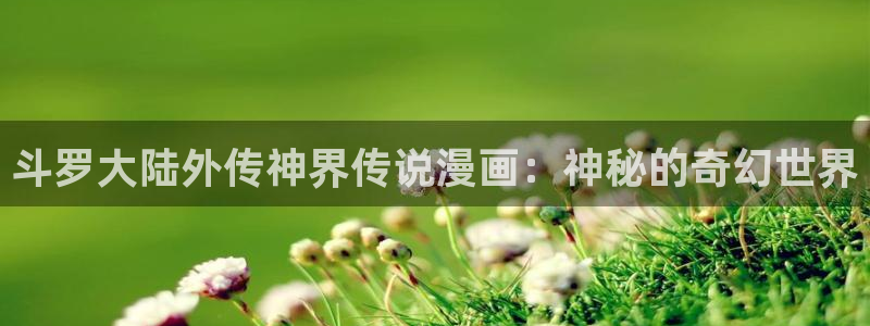漫蛙manwa漫画：斗罗大陆外传神界传说漫画：神秘的奇幻世界