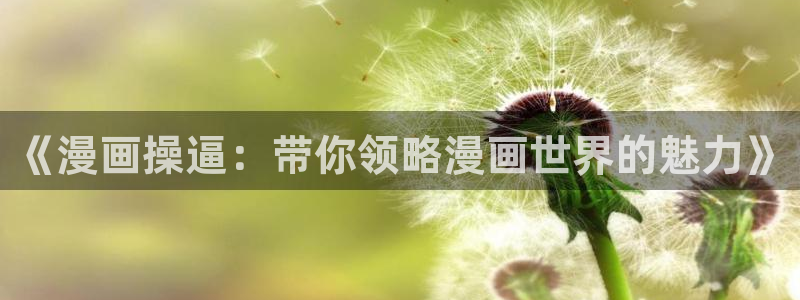 漫蛙2漫：《漫画操逼：带你领略漫画世界的魅力》